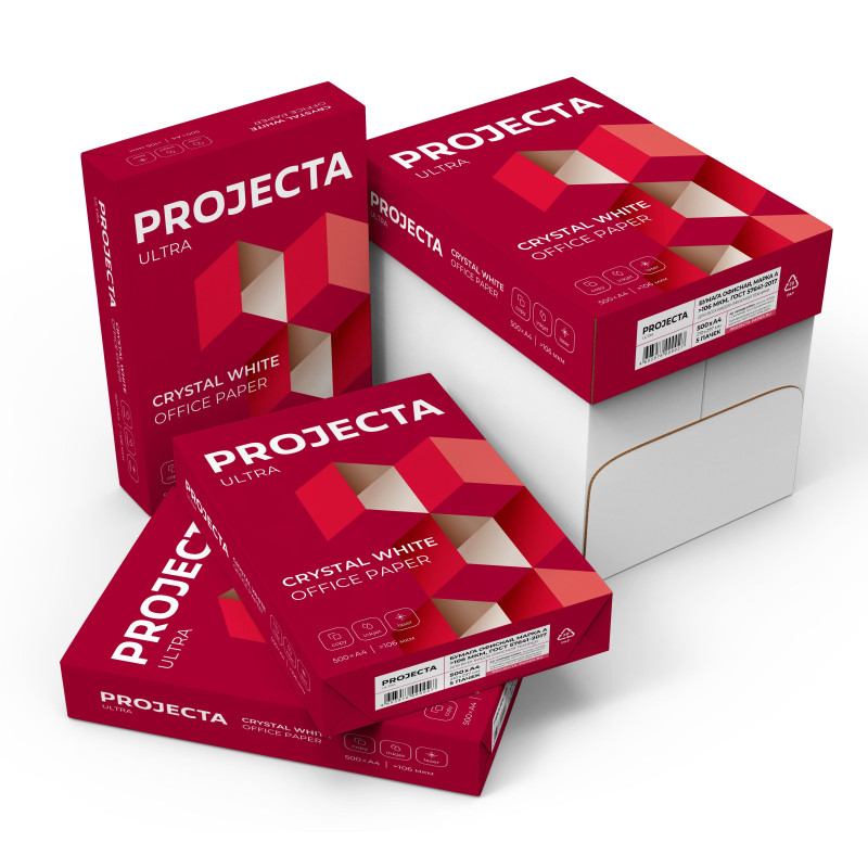 Бумага PROJECTA Ultra А4, марка А, 80 г/кв.м, 500 л
