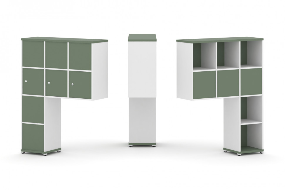 Concept Надставка высокая CN.DNV-010 Кобо/Белый Бриллиант/Металл Белый 1099*350*1486