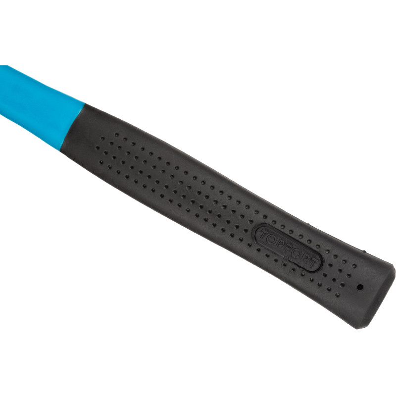 Молоток 300 г TOPFORT из углеродистой стали, фибергласовая рукоятка