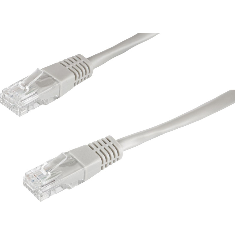 Патч-корд BigTech OPCC004 UTP CCA кат.5e/3м/литой/многожильный (серый)