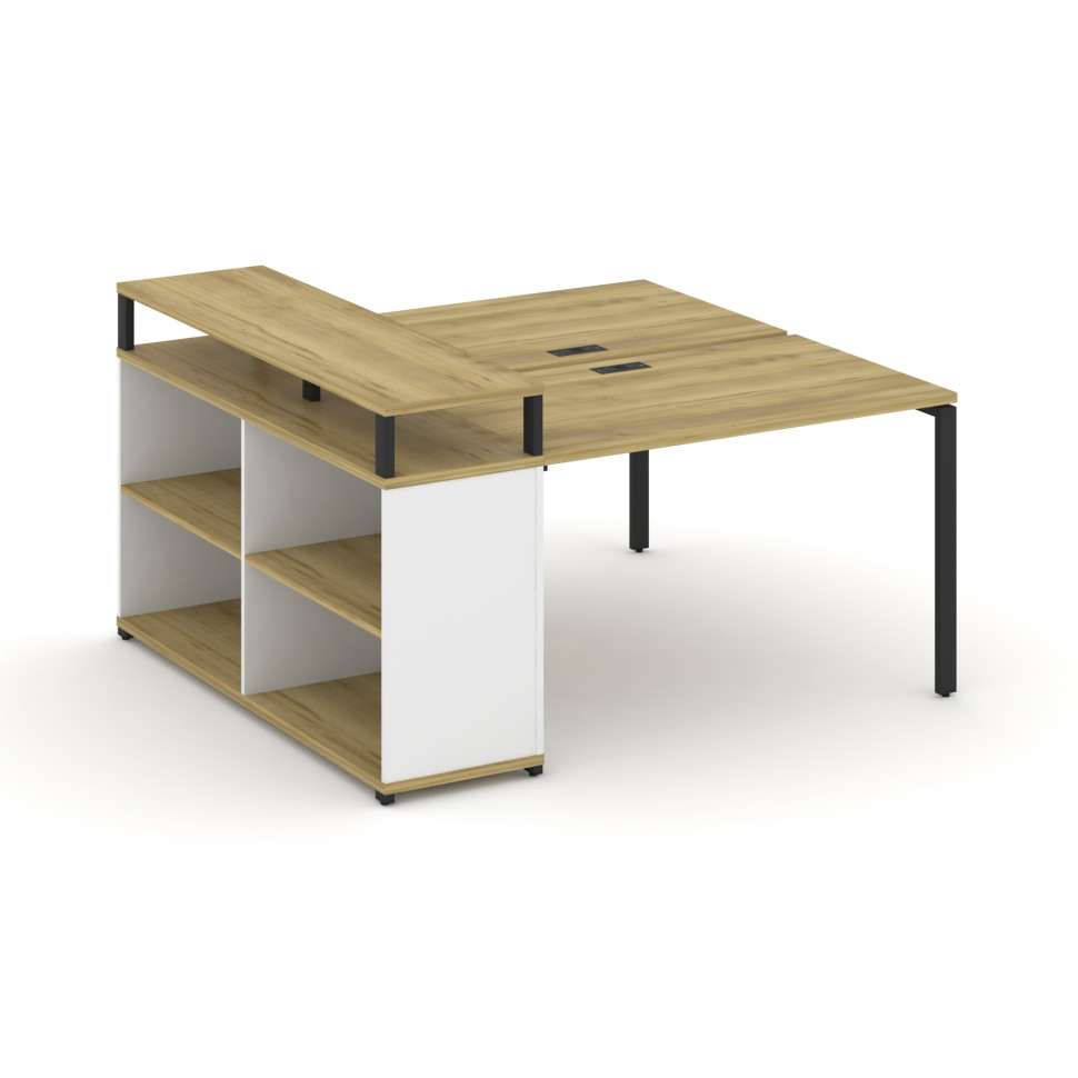 Concept Рабочая станция с опорным стеллажом с верх. горизонтом CN.DRS-206 Дуб Винченцо/Белый Брилли Concept Рабочая станция с опорным стеллажом с верх. горизонтом CN.DRS-206 Дуб Винченцо/Белый Брилли