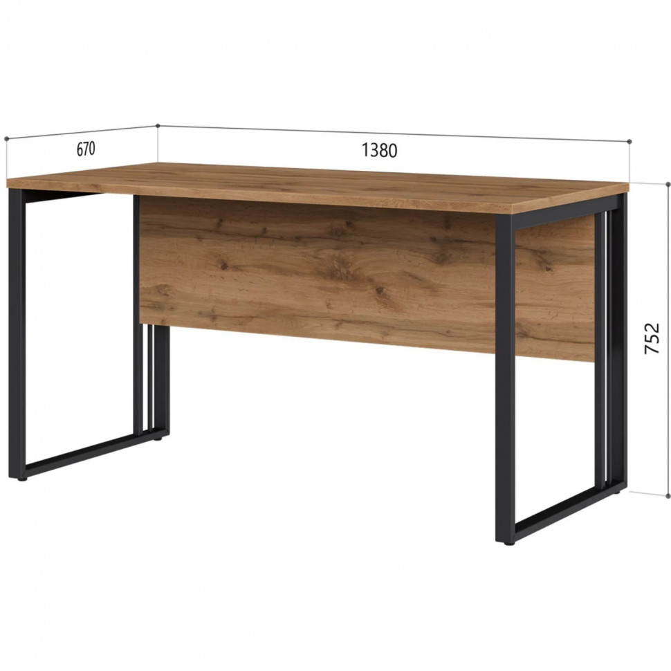 Стол К-Loft 241S002 Ш1380 дуб натур