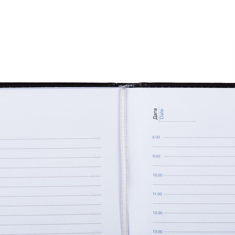 Ежедневник недатированный черный,А5,148х218мм,176л,ATTACHE ВИВА