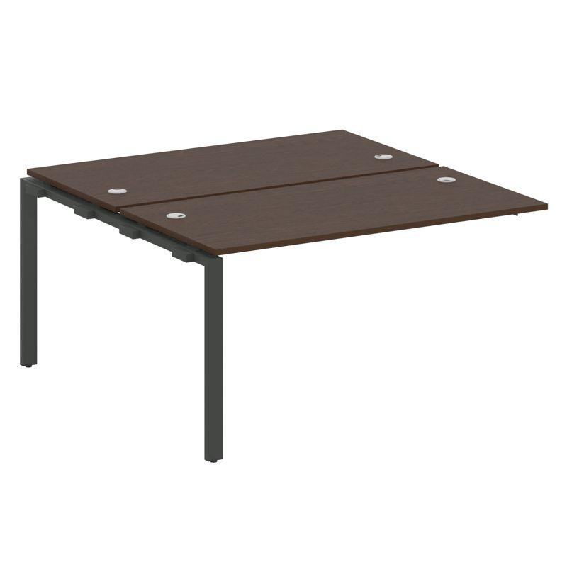 Metal System Проходной элемент рабочей станции на П-образном м/к БП.ПРС-СП-2.3 Венге Цаво/Металл Ант