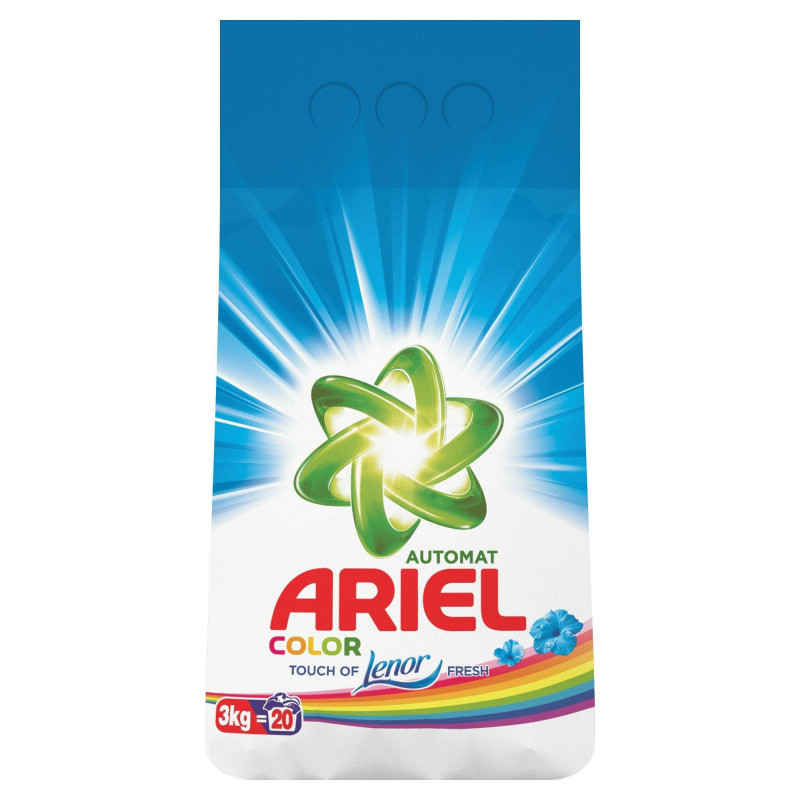 Порошок стиральный Ariel Аква Пудра Color автомат 3кг д/цветного белья