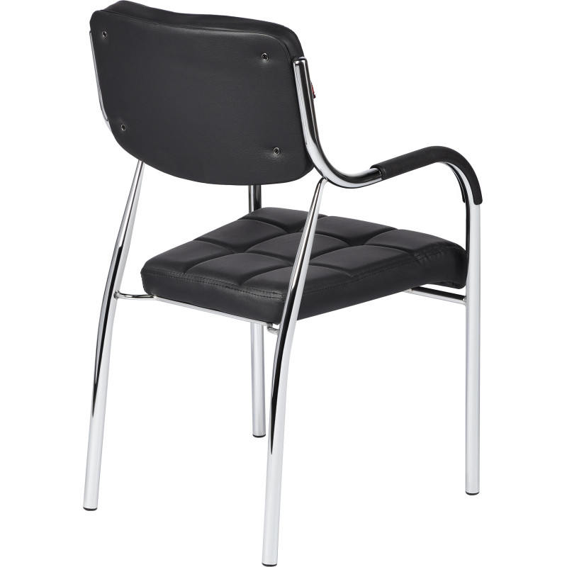 Стул BN_TQ_Стул Echair-805 VP кожзам черный, хром
