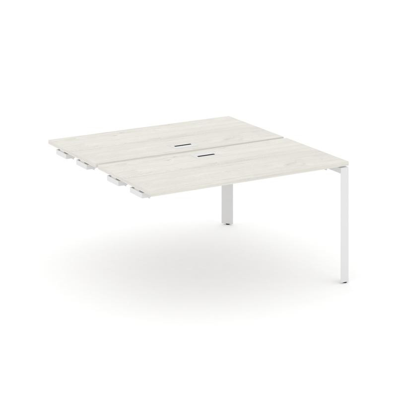 Style Project Стол-приставка к опор. элем. SN-59P.DPRS-002 Дуб Наварра/Металл Белый/Белый Заглушка 1