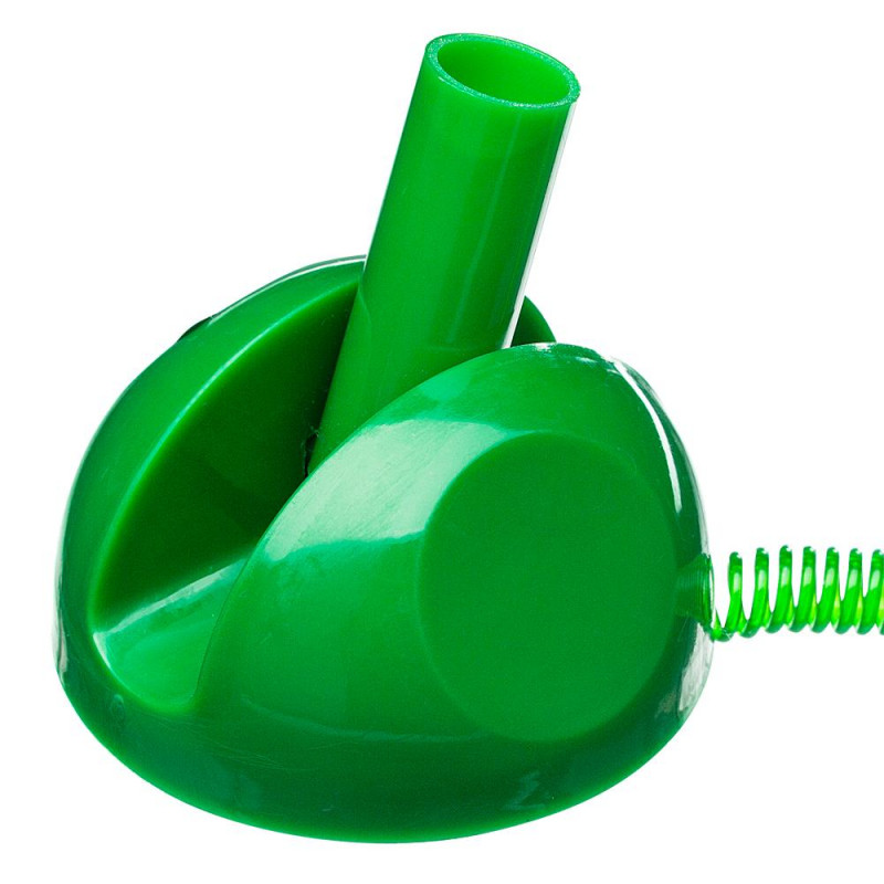 Ручка шариковая на подставке на липучке 8863 зеленая