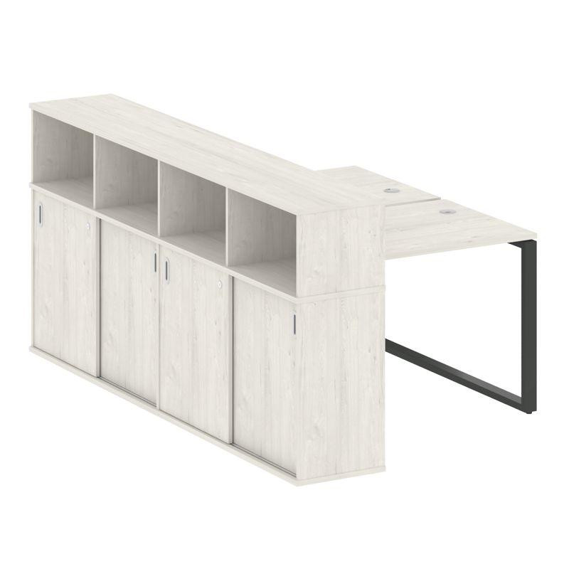 Metal System Рабочая станция с шкафом-купе на О-образном м/к БО.РС-СШК-4.1 Т Дуб Наварра/Металл Антр Metal System Рабочая станция с шкафом-купе на О-образном м/к БО.РС-СШК-4.1 Т Дуб Наварра/Металл Антр