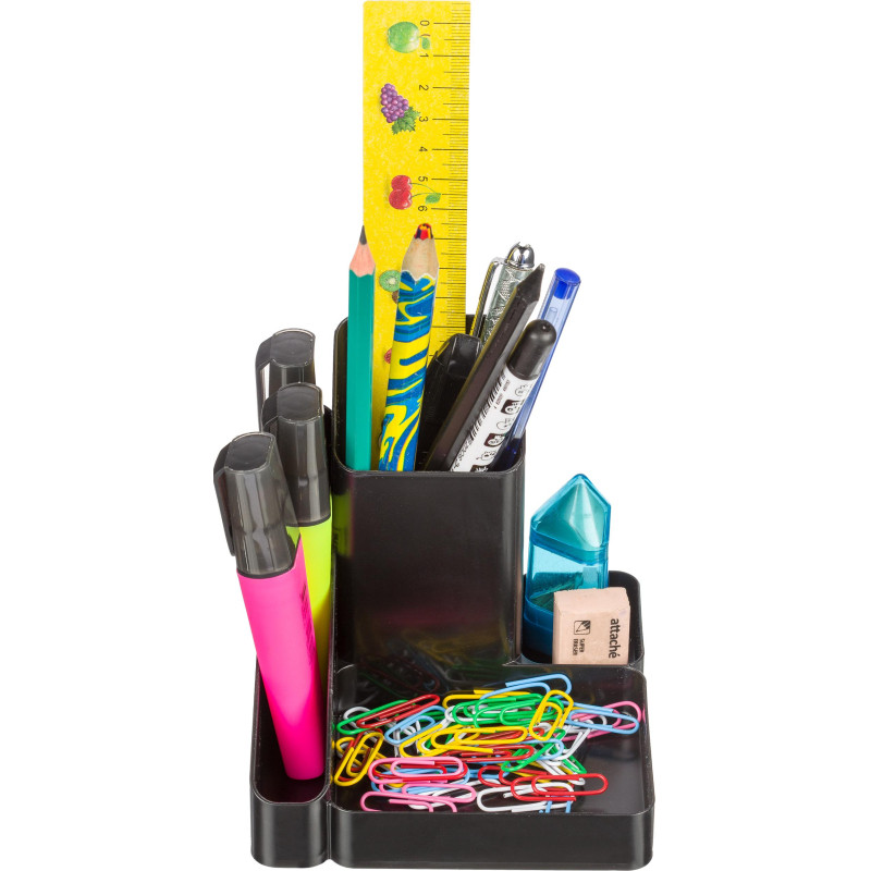 Подставка-органайзер д/канцеляр.мелочей Attache имидж 4 отд черный ОР31АЕ