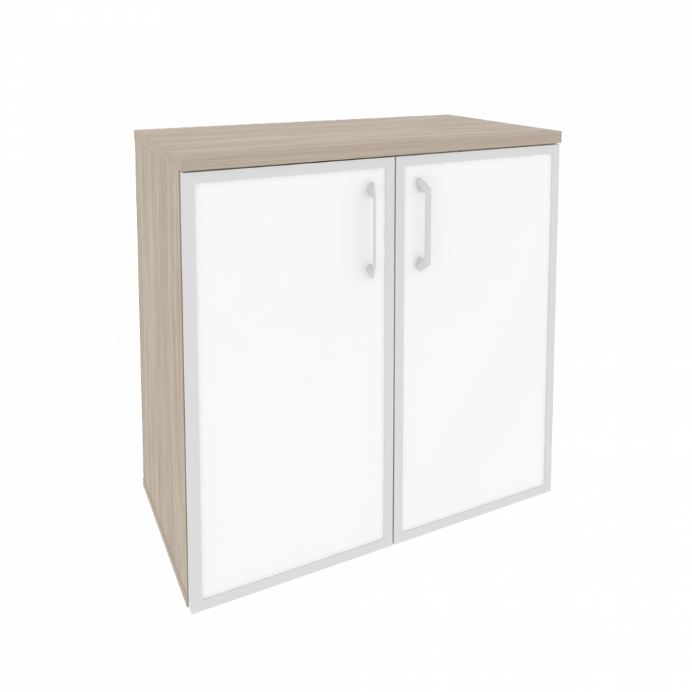 Onix Шкаф низкий широкий O.ST-3.2 R white Дуб Аттик/Стекло White 800*420*823 Onix Шкаф низкий широкий O.ST-3.2 R white Дуб Аттик/Стекло White 800*420*823