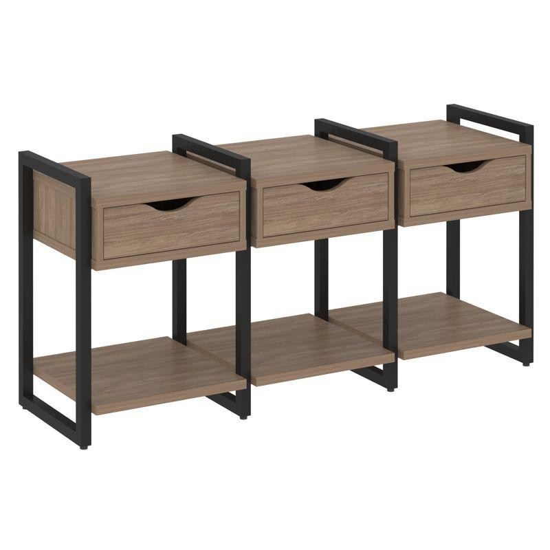 Loft Тумба на регулируемых опорах VR.L-TN-4.O Дуб Аризона/Металл Черный 1440*460*719 Loft Тумба на регулируемых опорах VR.L-TN-4.O Дуб Аризона/Металл Черный 1440*460*719