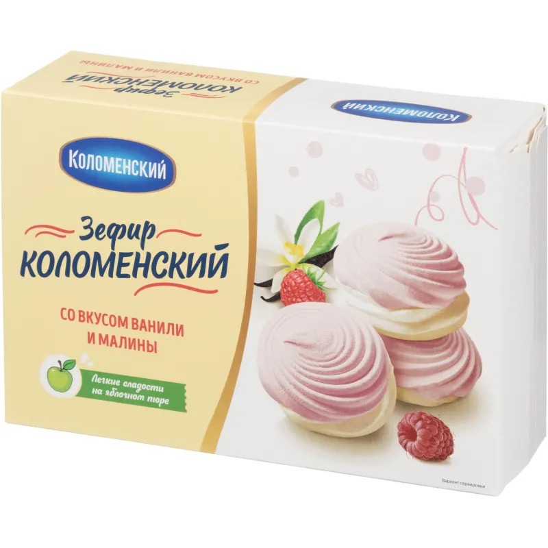 Зефир Коломенский со вкусом ванили и малины, 250г