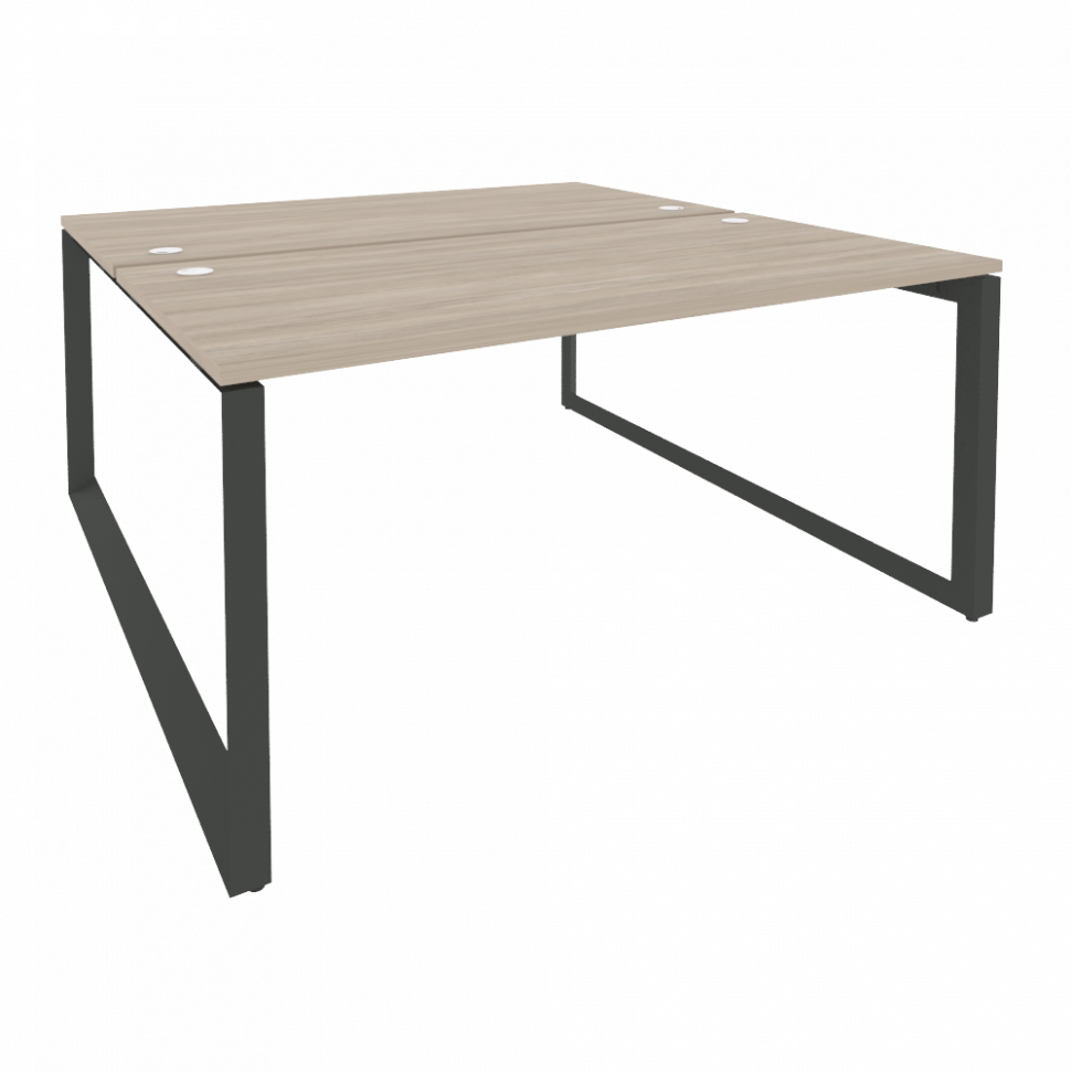 Onix Рабочая станция на О-образном м/к O.MO-D.RS-2.4.8 Дуб Аттик/Металл Антрацит 1580*1635*750