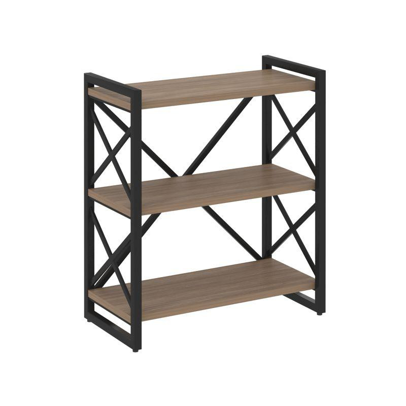 Loft Стеллаж на рег. опорах-3 полки VR.L-MST.O-3.8 Дуб Аризона/Металл Черный 800*400*910