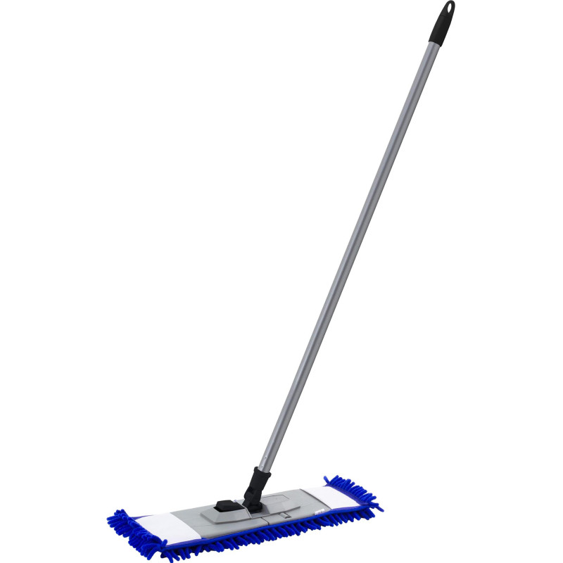Швабра флаундер для пола пласт 47х16 в сборе с насад Chenille микрофSV5104