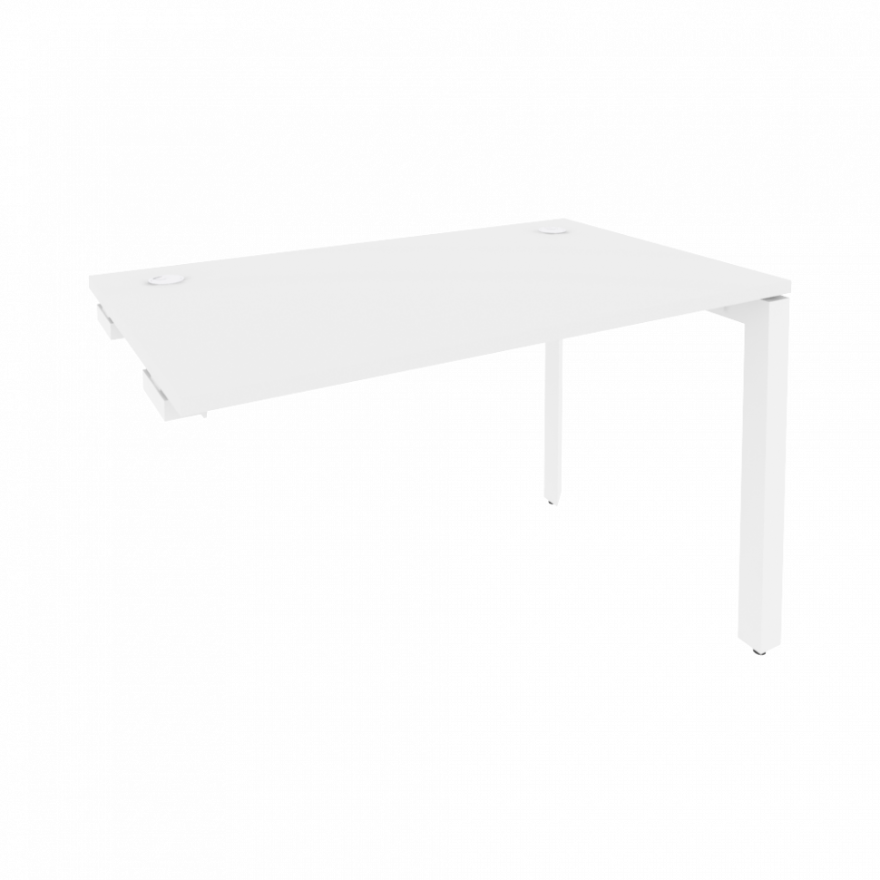 Onix Стол-приставка на П-образном м/к к опорным элементам O.MP-SPR-2.7 Белый Бриллиант/Металл Белый