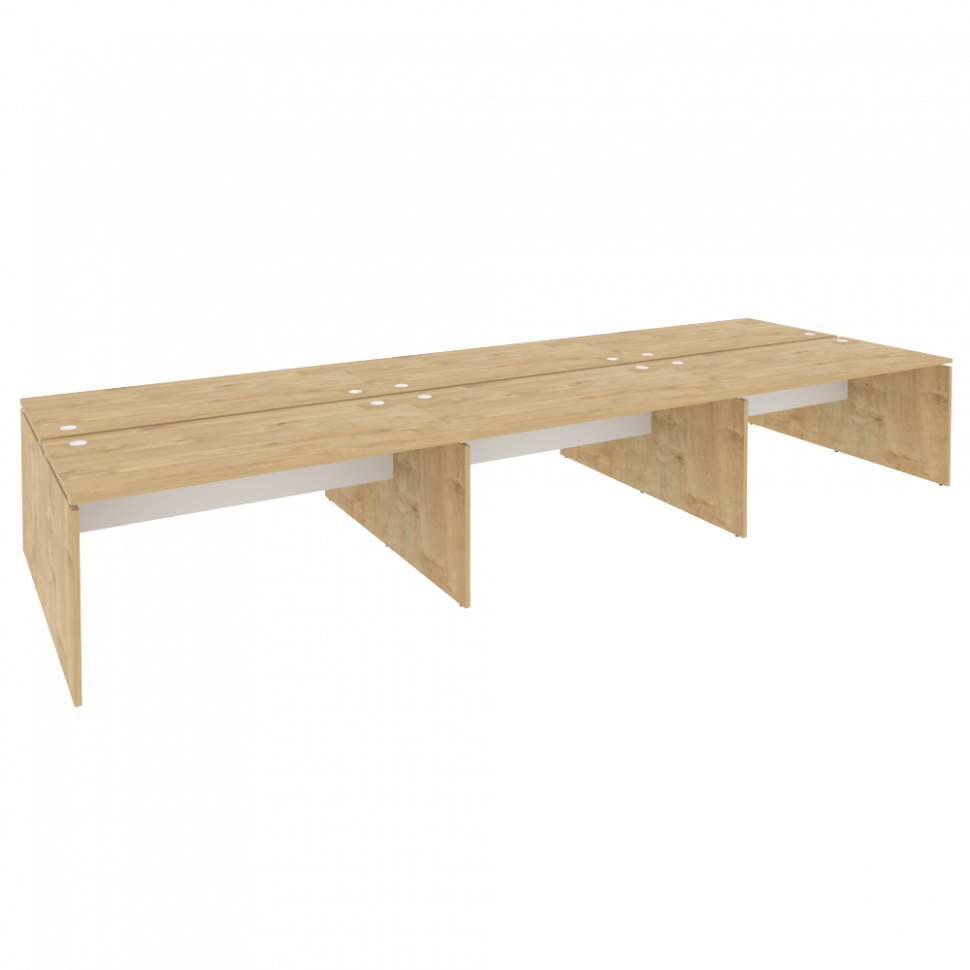 Onix Рабочая станция O.D.RS-6.4.8 Тиквуд Светлый/Белый Бриллиант 4740*1635*750 Onix Рабочая станция O.D.RS-6.4.8 Тиквуд Светлый/Белый Бриллиант 4740*1635*750