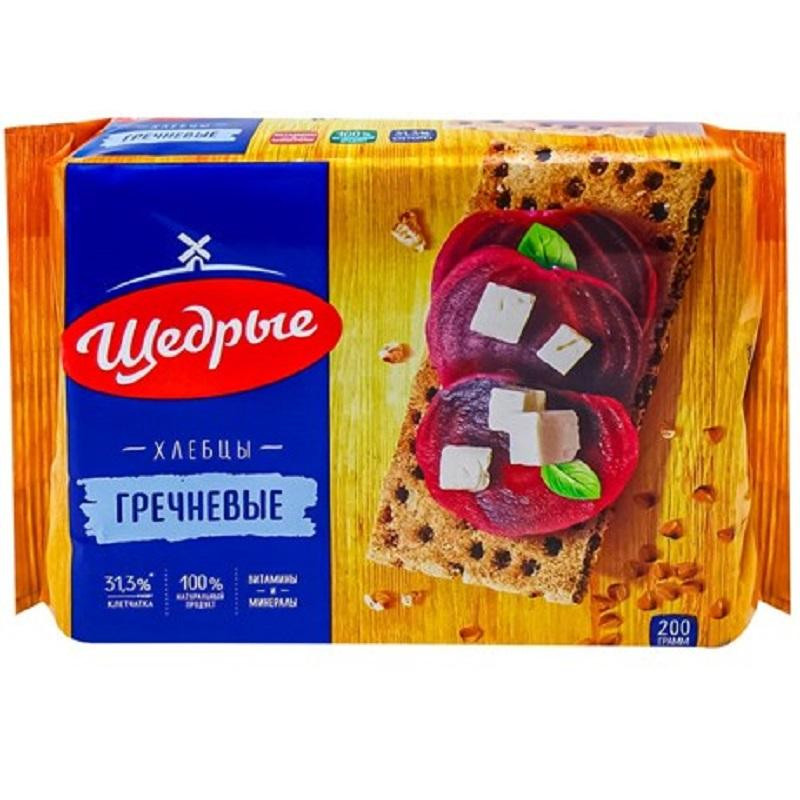 Хлебцы Щедрые гречневые, 200г