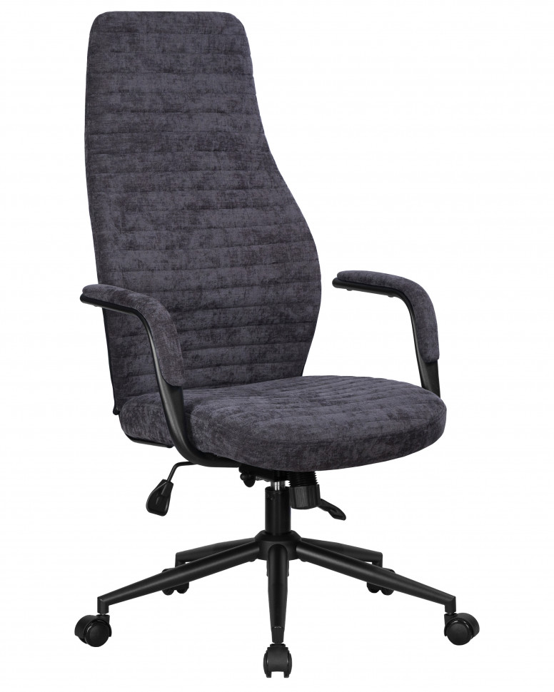 Офисное кресло для руководителей DOBRIN LOKI, антрацит (VRH230-01)