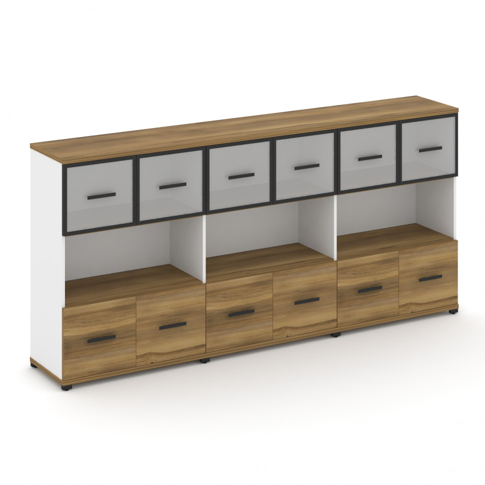 Concept Шкаф 3 широкие секции, 3 ниши CN.STS-335 RMB B Сандал Янтарный/Белый Бриллиант/Металл Черный Concept Шкаф 3 широкие секции, 3 ниши CN.STS-335 RMB B Сандал Янтарный/Белый Бриллиант/Металл Черный