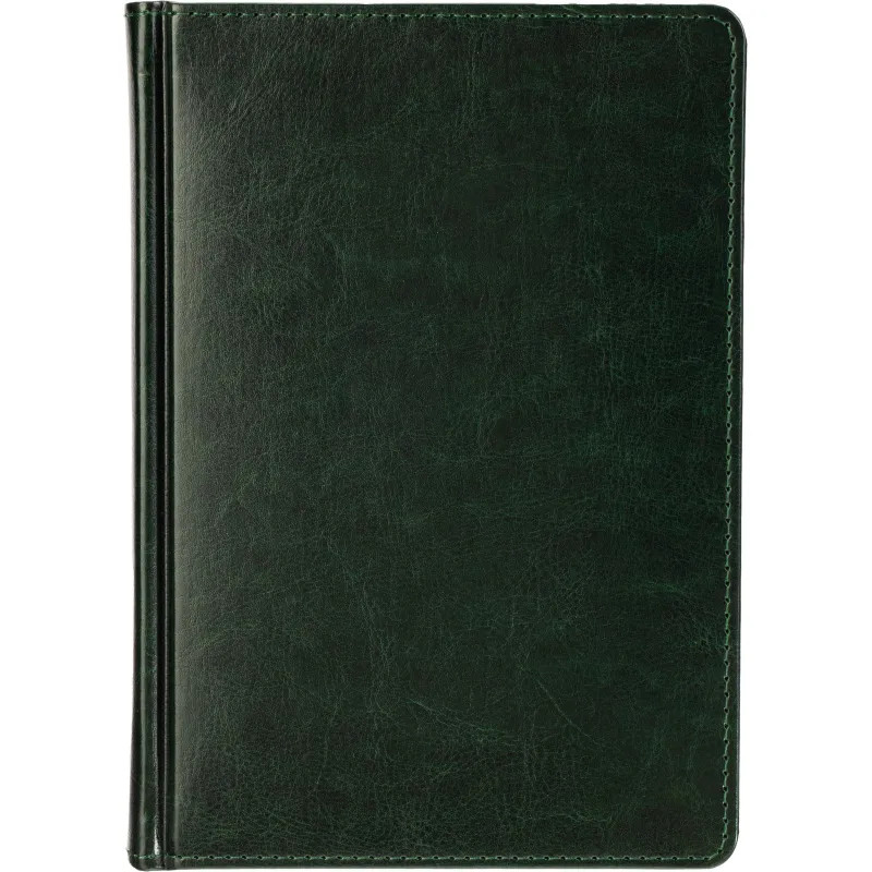 Ежедневник датированный 2026 А5+ SIDNEY NEBRASKA зелен, зол обрез 3-125/05