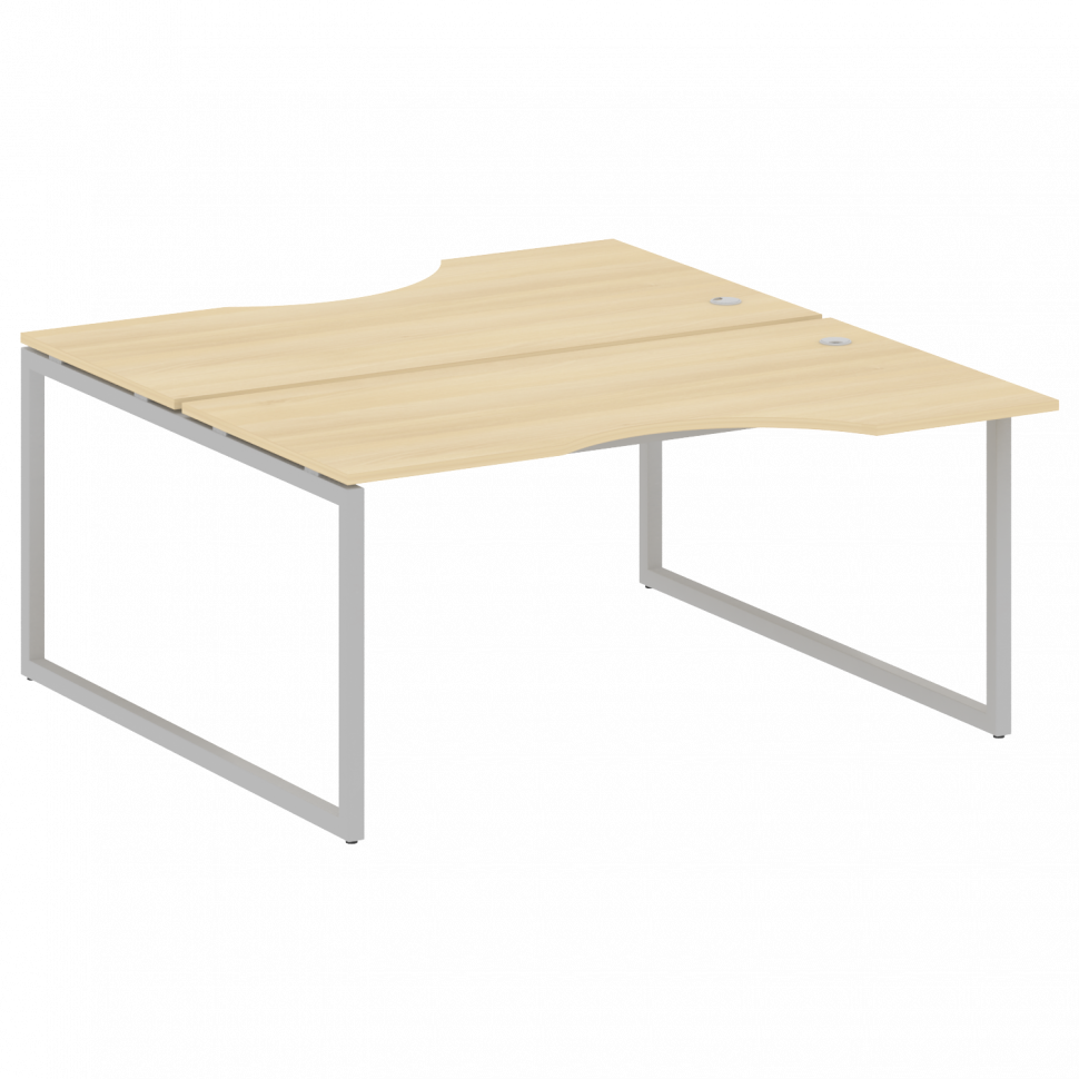 Metal System Quattro Рабочая станция криволинейная на О-образном м/к 40БО.РАС-СА-2.1 Акация Лорка/Ме