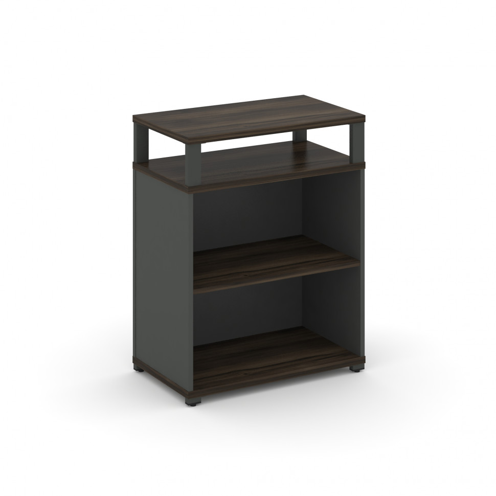 Concept Стеллаж опорный/приставной с верх. горизонтом  CN.SOPO-002 Дуб Мали/Антрацит/Металл Антрацит