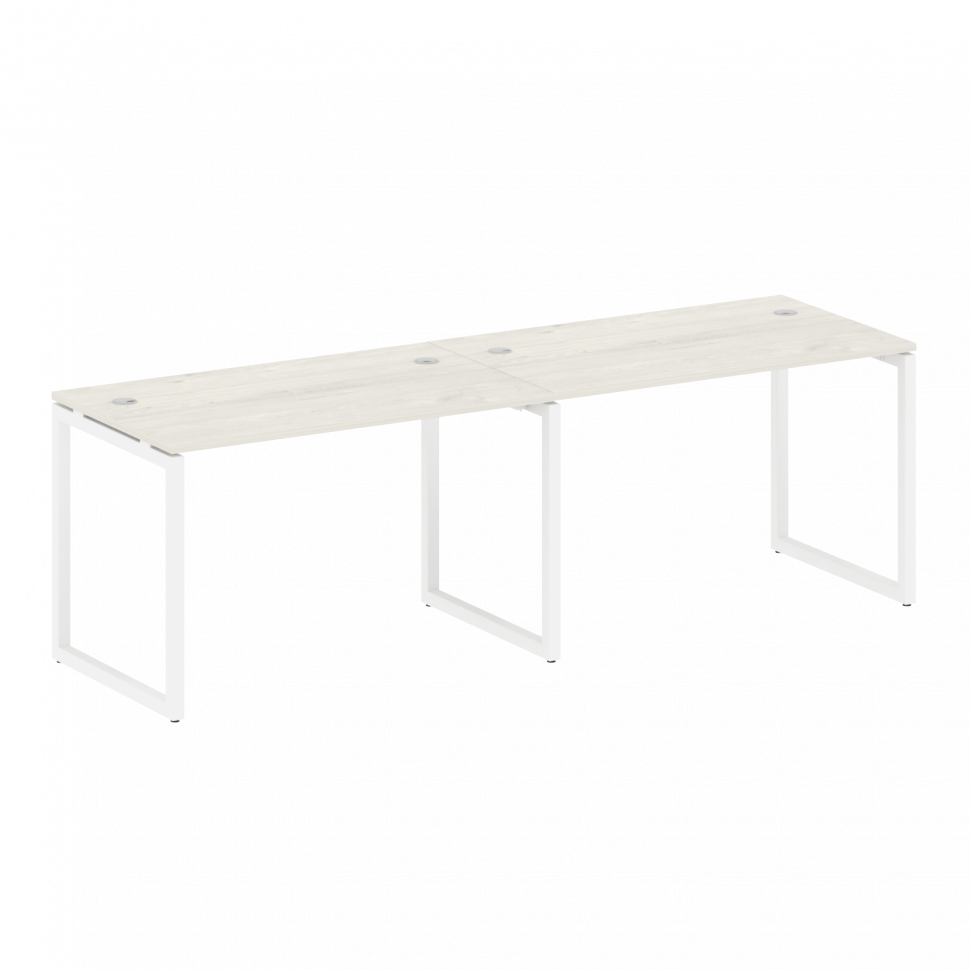 Metal System Quattro Рабочая станция на 2 места на О-образном м/к 40БО.СМ-2.2 Дуб Наварра/Металл Бел Metal System Quattro Рабочая станция на 2 места на О-образном м/к 40БО.СМ-2.2 Дуб Наварра/Металл Бел