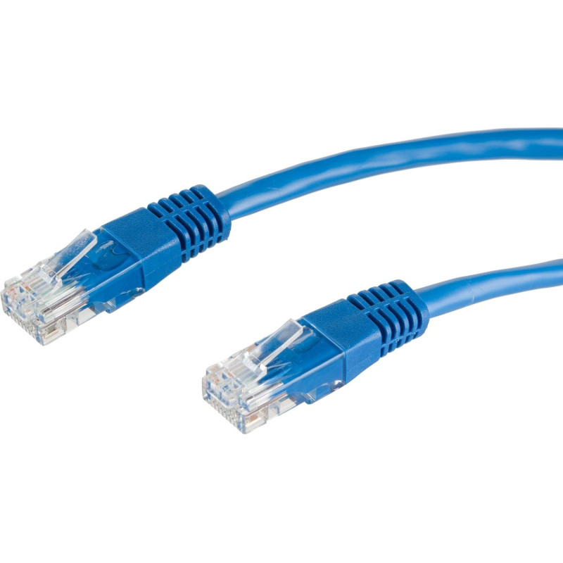 Патч-корд BigTech OPCC016 UTP CCA кат.5e/3м/литой/многожильный (синий)