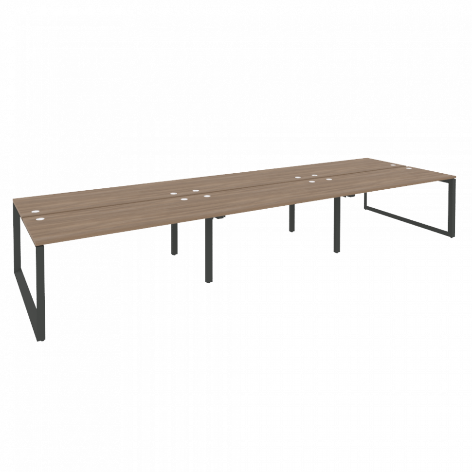 Onix Рабочая станция на О-образном м/к O.MO-D.RS-6.4.7 Дуб Аризона/Металл Антрацит 4740*1475*750