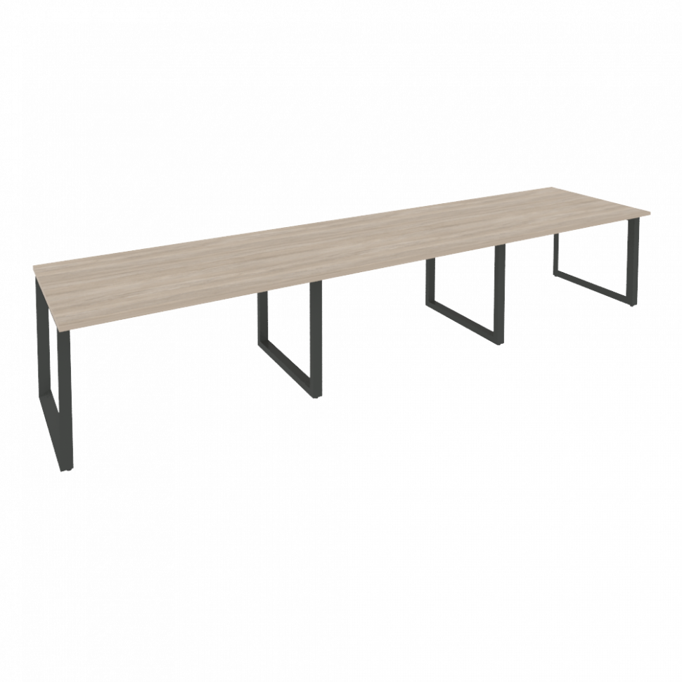 Onix Стол переговорный O.MO-PRG-3.3 Дуб Аттик/Металл Антрацит 4140*980*750