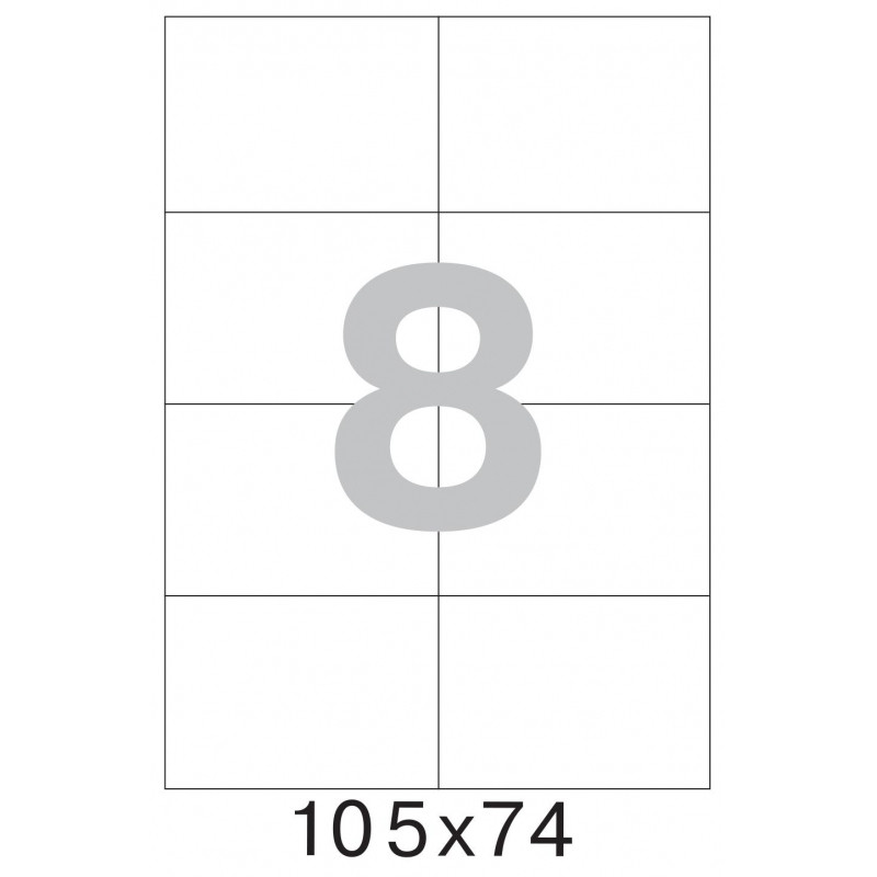 Этикетки самокл. ProMEGA Label BASIC  105х74 мм/8 шт. на лис.А4  50листов
