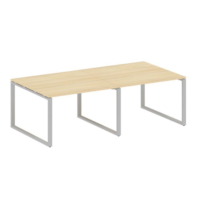 Metal System Переговорный стол (2 столешницы) на О-образном м/к БО.ПРГ-2.2 Акация Лорка/Металл Серый Metal System Переговорный стол (2 столешницы) на О-образном м/к БО.ПРГ-2.2 Акация Лорка/Металл Серый