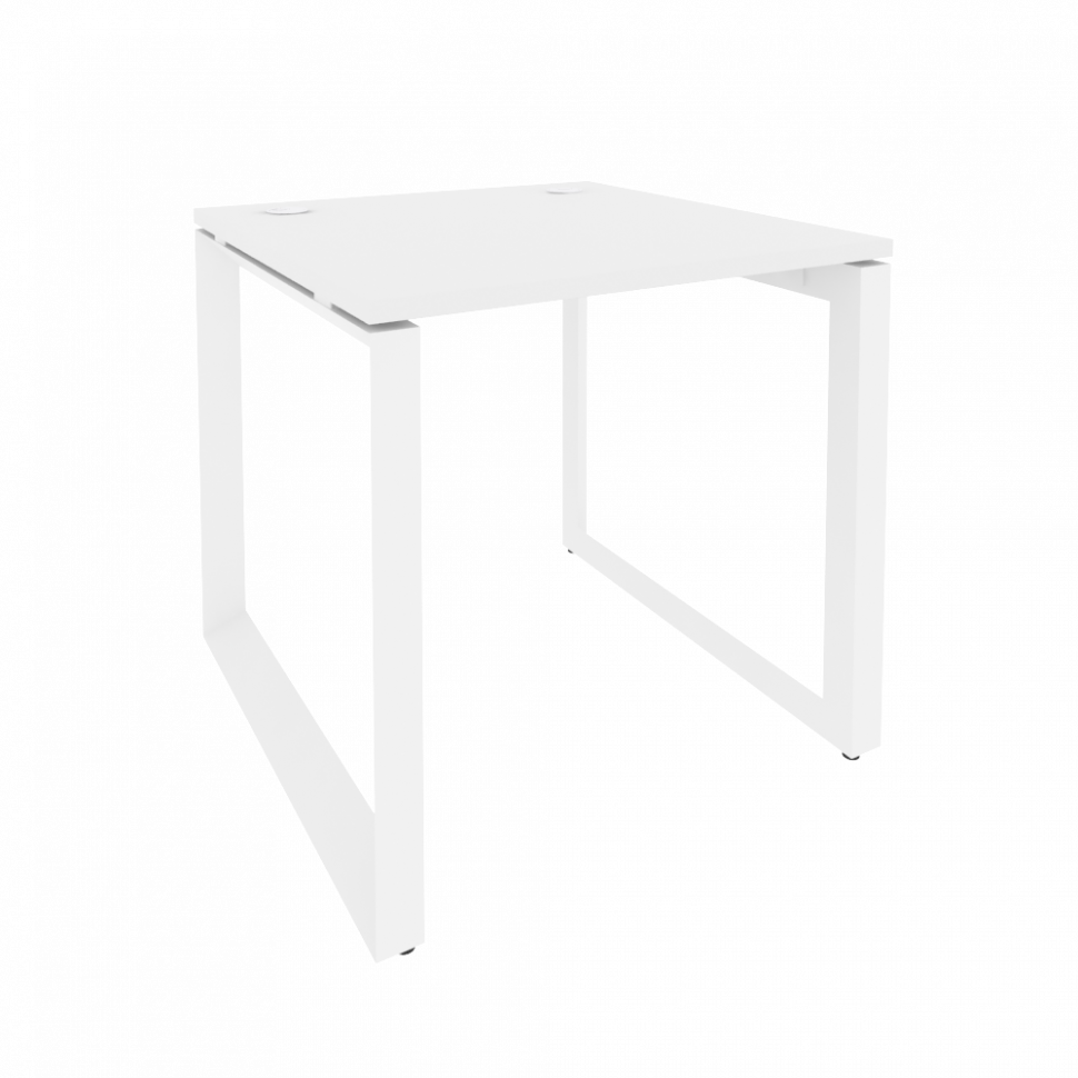 Onix Стол рабочий на О-образном м/к O.MO-SP-0.8 Белый Бриллиант/Металл Белый 780*800*750