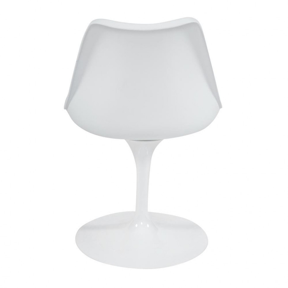 Стул TULIP FASHION CHAIR (mod.109) металл/пластик/PU, 48 x 55 x 81см, белый / красный