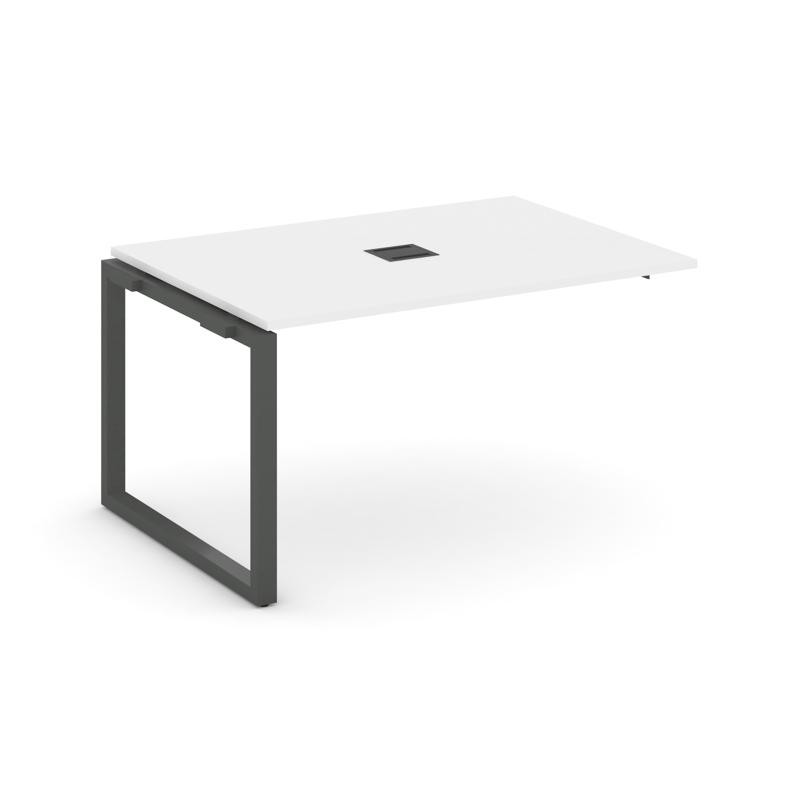 Style Project Проходной наб. элем. перег. стола SN-59O.NSPRG-002 Белый/Металл Антрацит 1180*980*750