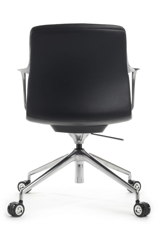 Кресло Plaza-M FK004-B12 Чёрный (A8) натуральная кожа 70*70*80-86 Кресло Plaza-M FK004-B12 Чёрный (A8) натуральная кожа 70*70*80-86