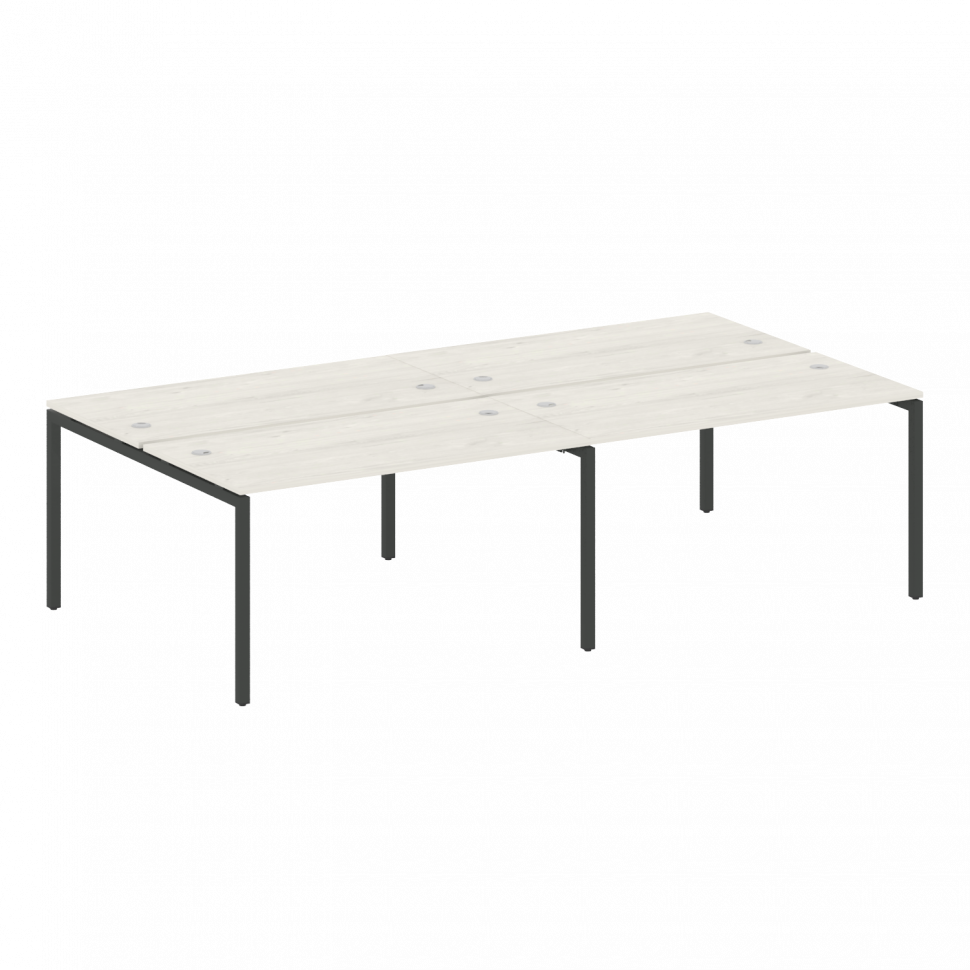 Metal System Quattro Рабочая станция на 4 места на П-образном м/к 40БП.СМ-4.3 Дуб Наварра/Металл Ант Metal System Quattro Рабочая станция на 4 места на П-образном м/к 40БП.СМ-4.3 Дуб Наварра/Металл Ант