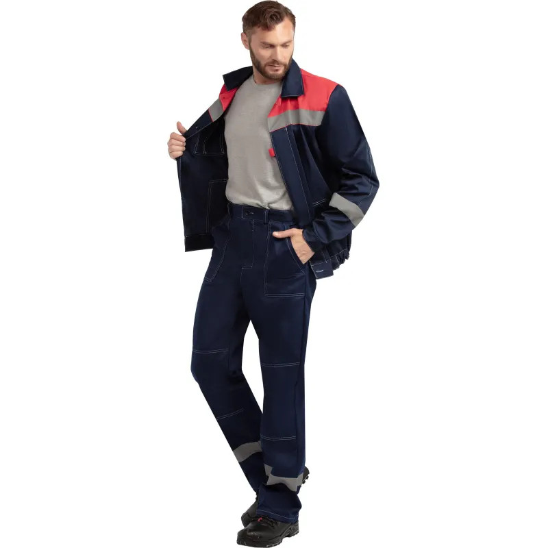 Костюм летний муж. л20-КБР син/красн (р.56-58) 182-188 (Арсенал-СП)