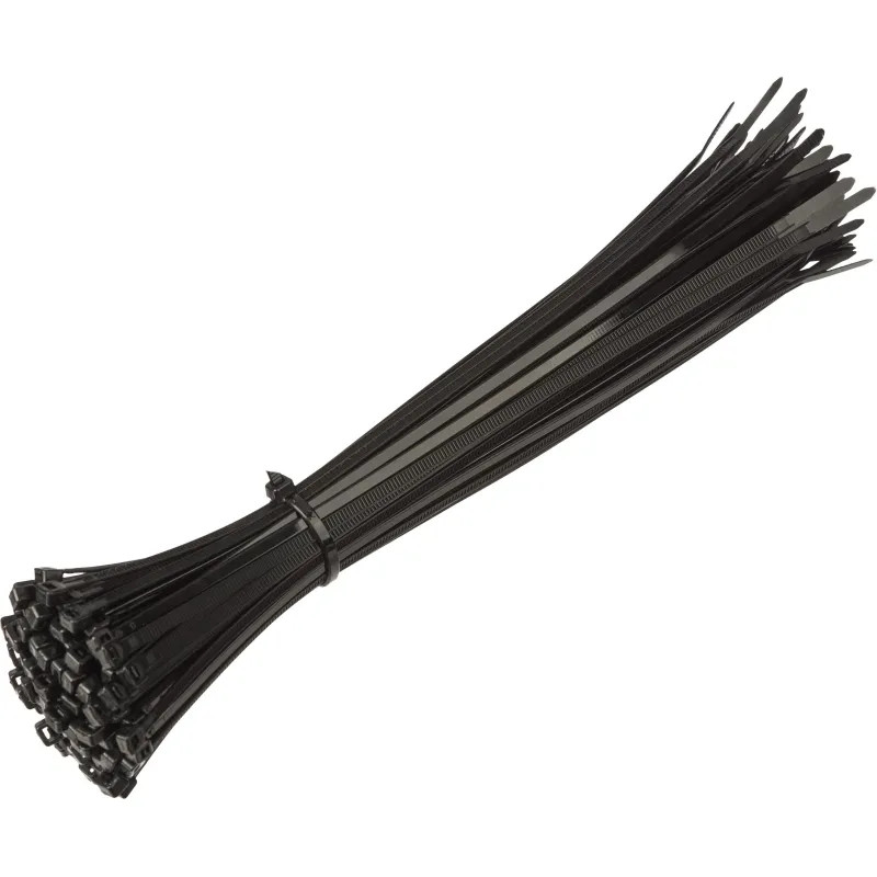 Хомут стяжка нейлоновая TOPFORT 5х250 черный 100 шт/уп