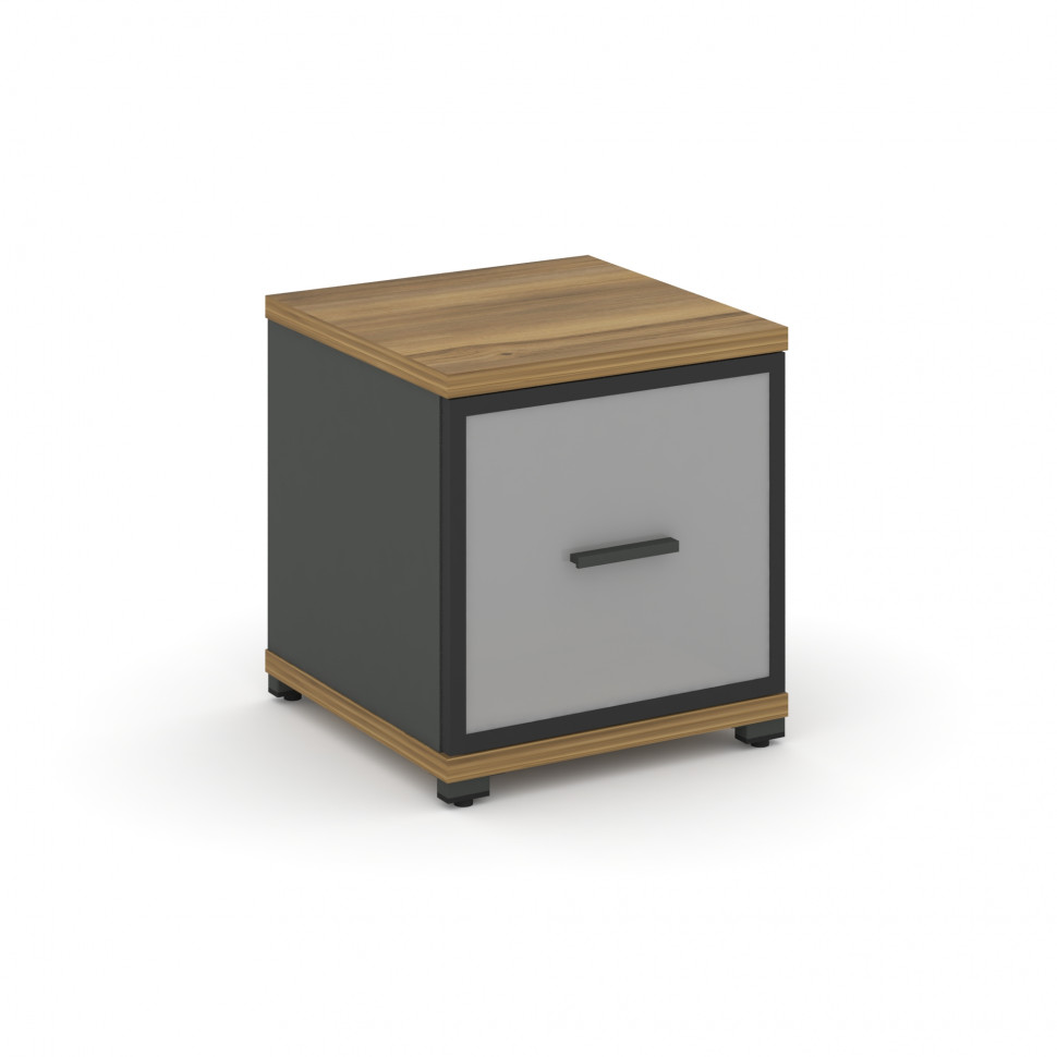 Concept Шкаф 1 узкая секция, 1 ниша CN.STU-113 RMB A Сандал Янтарный/Антрацит/Металл Антрацит/Сатин