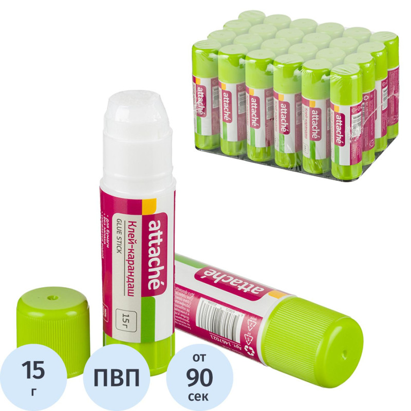 Клей-карандаш 15г _Attache Клей-карандаш 15г _Attache