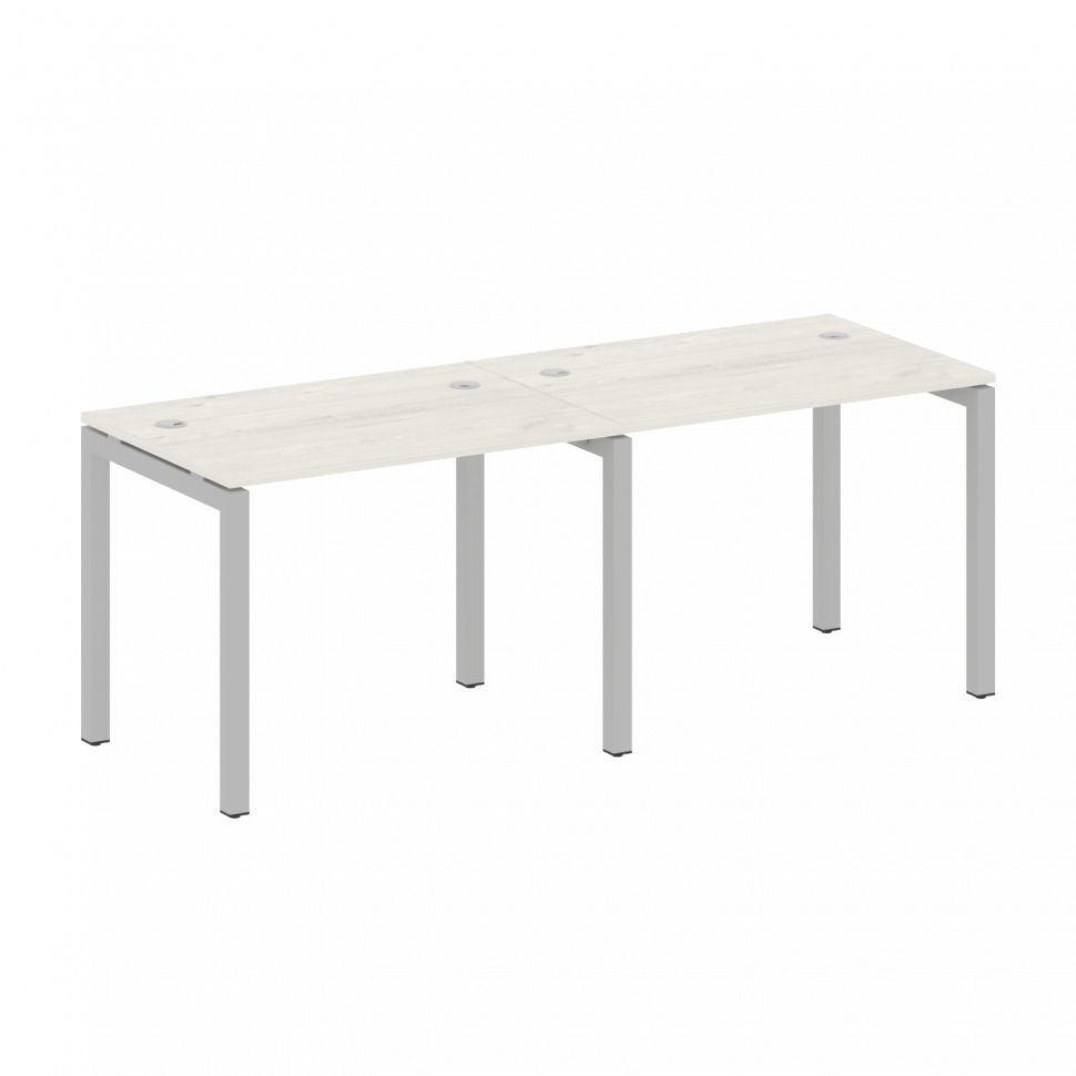 Metal System Quattro Рабочая станция на 2 места на П-образном м/к 50БП.СМ-2.1 Дуб Наварра/Металл Сер Metal System Quattro Рабочая станция на 2 места на П-образном м/к 50БП.СМ-2.1 Дуб Наварра/Металл Сер