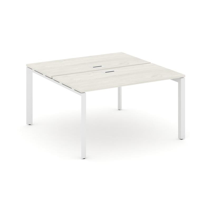 Style Project Рабочая станция двухсторонняя SN-59P.DRS-001 Дуб Наварра/Металл Белый/Белый Заглушка 9