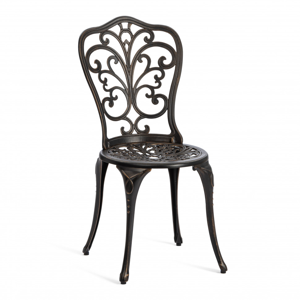 Комплект Secret de Maison Romance/Романс (стол+2 стула) алюминиевый сплав, D60/H67, 53х41х89см, бронзовый