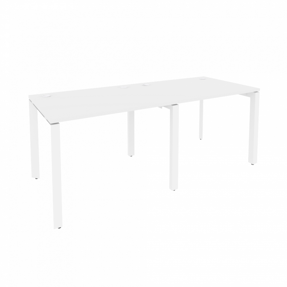 Onix Рабочая станция на П-образном м/к O.MP-RS-2.1.8 Белый Бриллиант/Металл Белый 1960*800*750