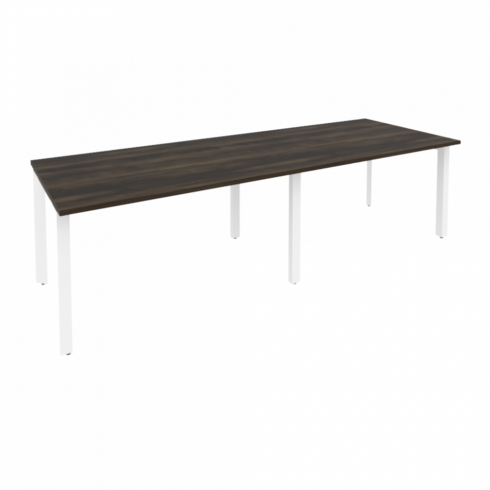 Onix Стол переговорный O.MP-PRG-2.3 Дуб Мали/Металл Белый 2760*980*750