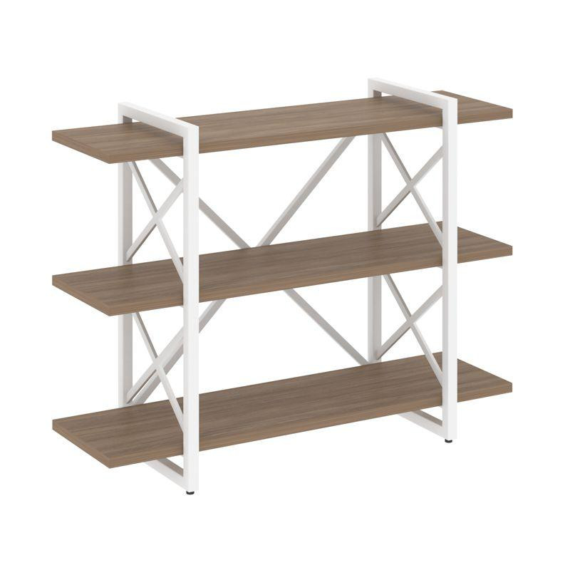 Loft Стеллаж на рег. опорах-3 полки VR.L-MST.O-3.8V Дуб Аризона/Металл Белый 1200*400*910 Loft Стеллаж на рег. опорах-3 полки VR.L-MST.O-3.8V Дуб Аризона/Металл Белый 1200*400*910