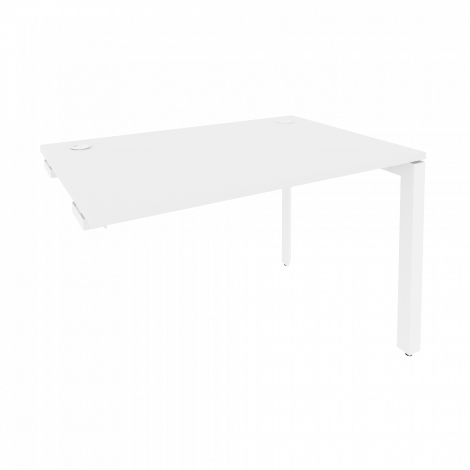 Onix Стол-приставка на П-образном м/к к опорным элементам O.MP-SPR-2.8 Белый Бриллиант/Металл Белый